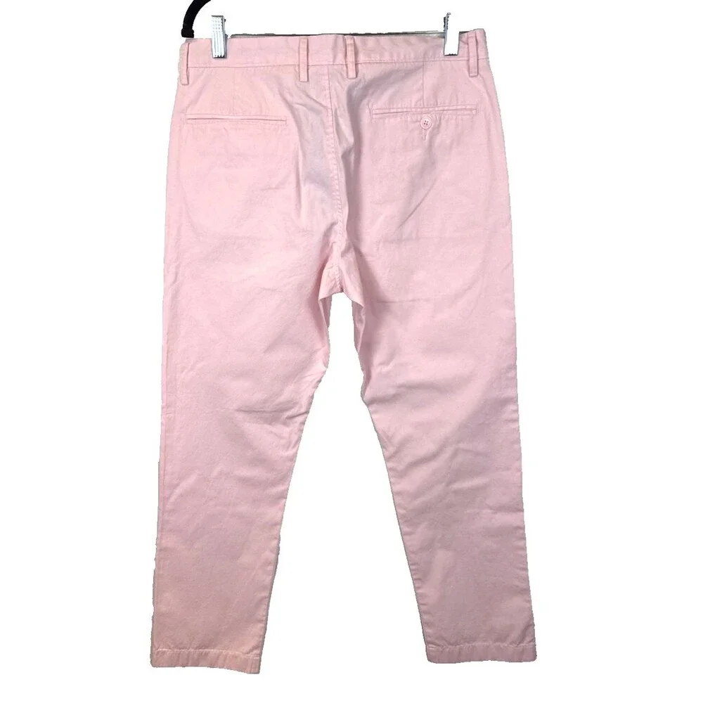 J.Crew The Sutton Summerweight Chino Pants Pink Mens 31x30 (Measures 32x30)